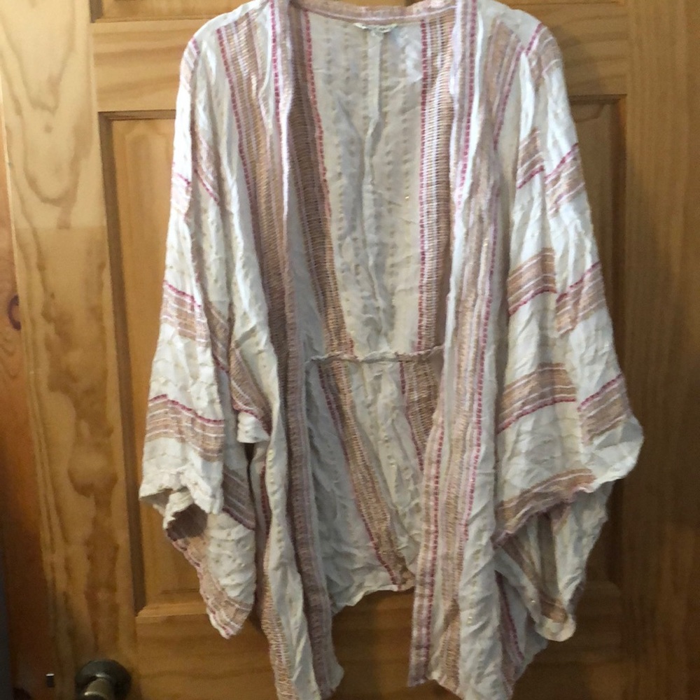 Open front kimono tunic